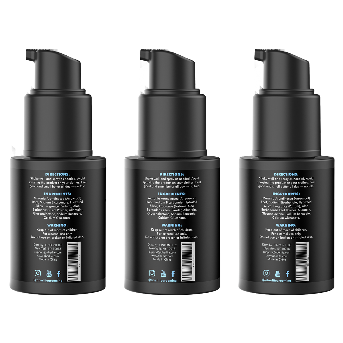 Ball Buddy Deodorant Dry Powder Spray (Large) (3 Pack)