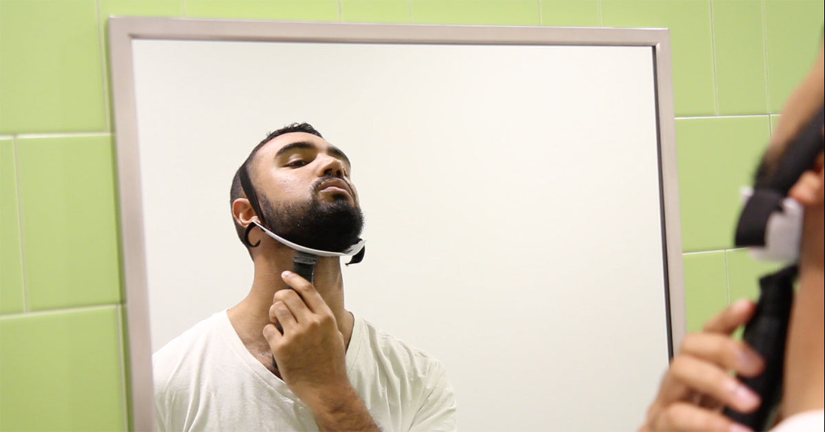 How To Trim A Perfect Beard Neckline In 60 Sec Flexshaper Beard Neck Aberlite 